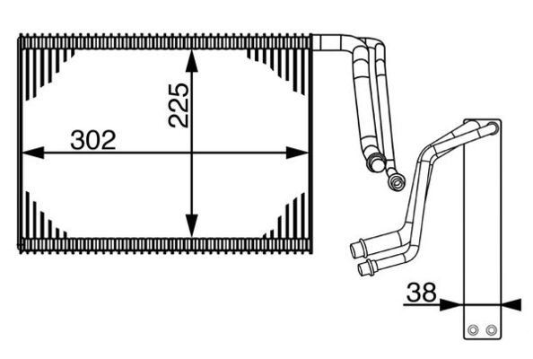 Evaporator BMW F20 F21 F22 F23 F30 F80 F34 E87 F31 F33 F83 F32 F82 F36