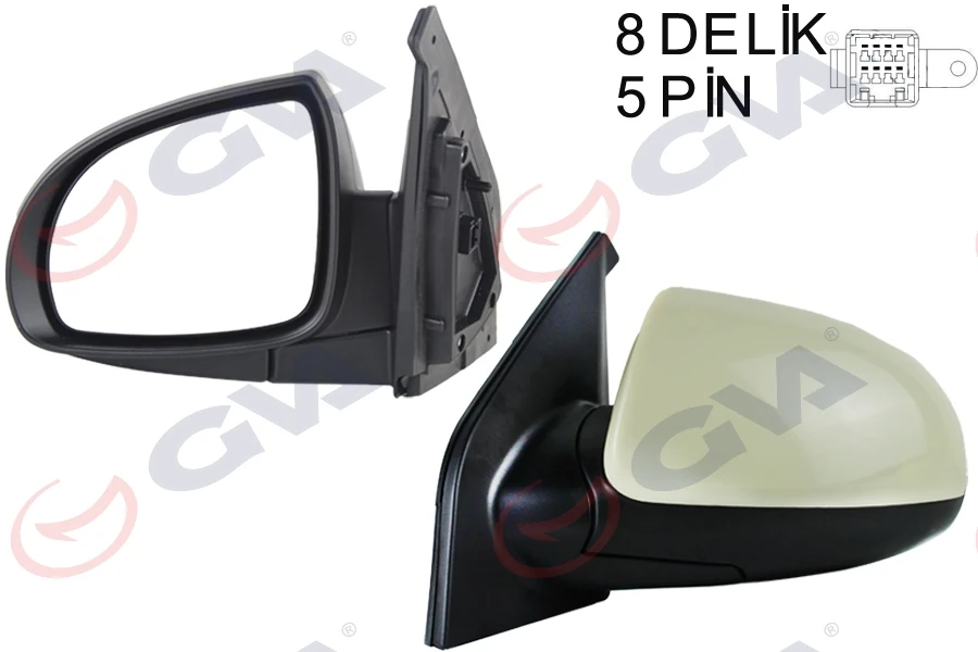 Dış Di̇ki̇z Aynası Sol Picanto 06> Elektri̇kli̇ Isitmali Astarli Konveks Vm-753ehpl