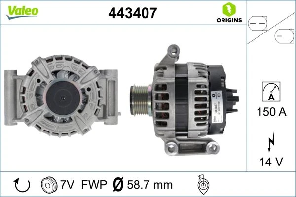 Alternatör Ford Transi̇t-Ranger 11> 2.2 Tdci̇ 150 Amp