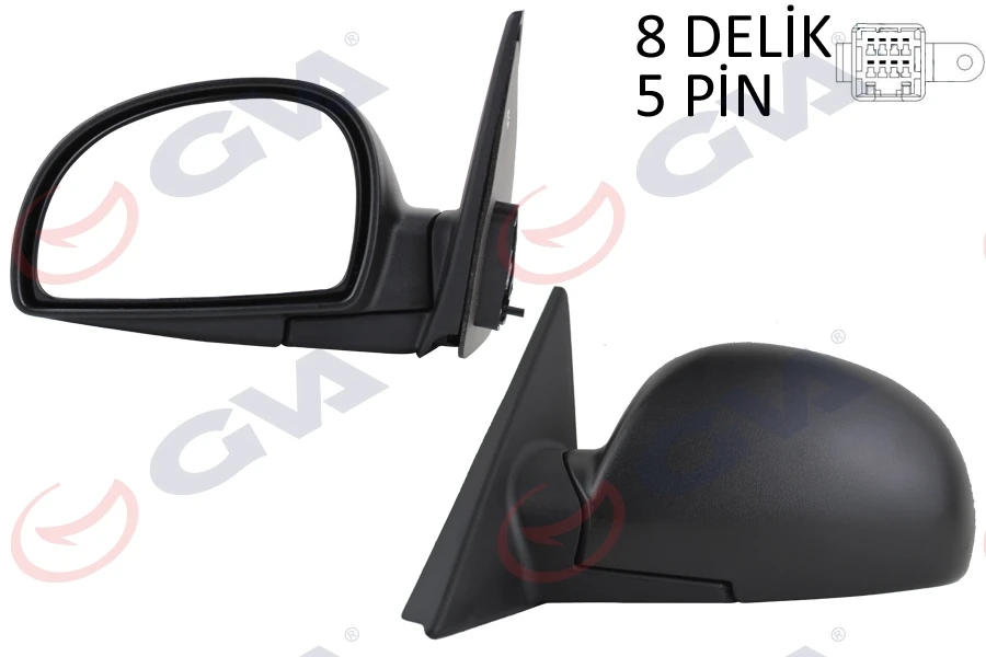 Dış Di̇ki̇z Aynası Sol Accent 03 Elektri̇kli̇ Isitmali Konveks 5 Fi̇ş Vm-449ehl