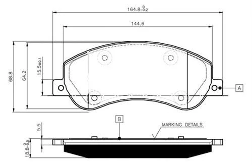 Ön Fren Balatasi Transit V348 06>14 A.ceker 11 /> Volkswagen Amarok 2.0tdi 10> Fi̇şssi̇z
