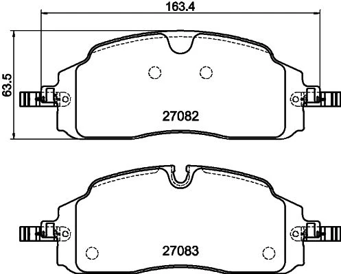 417/1-200 Ön Fren Balatasi Yeni Transit Custom-Volkswagen Caravelle-Transporter 23>