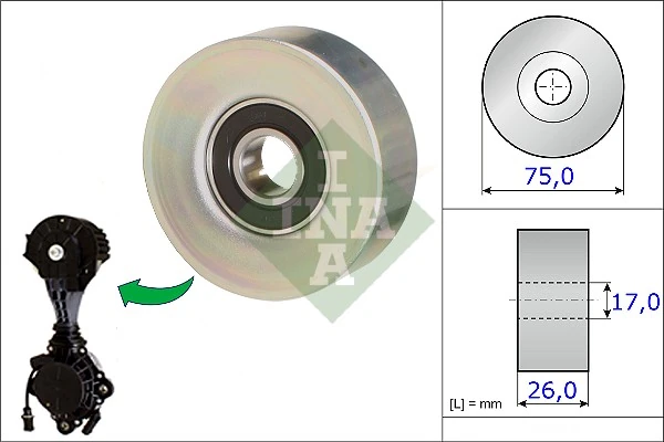 V Kayis Gergi Rulmanı Kütüksüz P207-P308-P3008-P508-P5008-Partner-Berlingo-C3-C4-C5-Ds3-Ds4-Ds5 1. 6 Thp Vti BMW F20 F30 Mini R55 R56 R57 R60