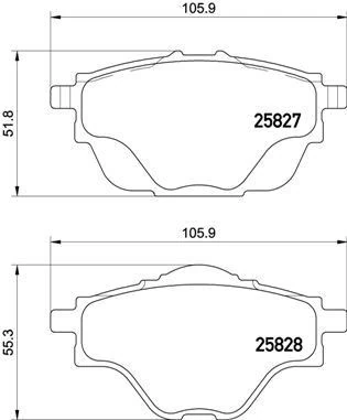 Arka Fren Balatasi Astra L-Grandland-C4 Grand/spacetourer-C5 Aircross-P508-P5008-P308-P3008-Ds4-Ds7 290mm