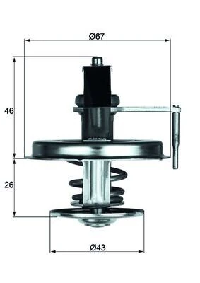 Termostat 84 C Mercedes S-Class M116 M117 W126 C126