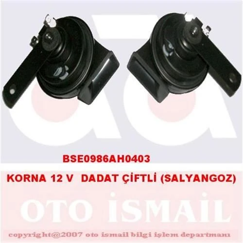 Korna 12 V Dadat Çi̇ft Fi̇şli̇ Salyangoz Ti̇p