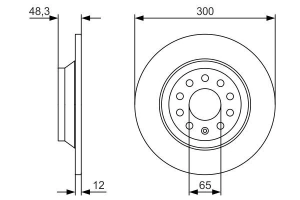 Bosch Fren Disk Arka Volkswagen