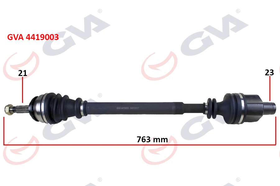 Komple Aks Sağ Dacia Logan 06> Sandero 08> 1.4-1.6 763mm Benzi̇nli̇