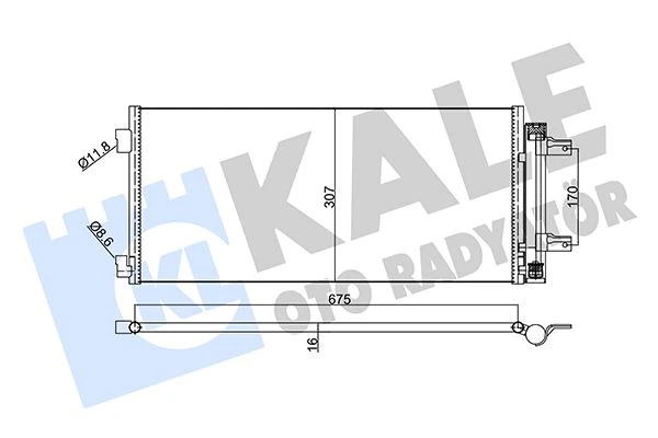 Kli̇ma Radyatörü Kondansatörü Opel Astra K 15>22 Al/pl/brz