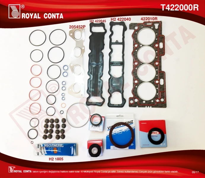 Motor Takım Contasi Corteco Keçeli̇ S.lasti̇kli̇ P206-P207p307-P1007-C2-C3-C4 1.4 16v 03 > 88hp Et3j4