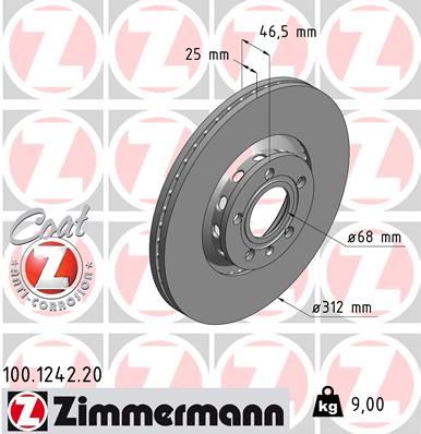 Ön Fren Aynası Passat 1.6-1.9tdi-2.0-1.8t 00/5.05 A4 01 A6 97superb 02 Exeo 09 312x25x10dlxhavali X 986479057-Df4262s