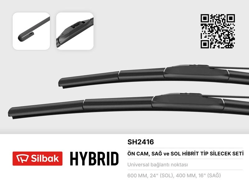 Si̇lecek Süpürgesi̇ 600/400mm Muz Ti̇pi̇ İ20 01/09 Skywell Et-5 10-20 Hyundai I10 Ac3 09-19 Toyota Yaris Cross Mxp 09-20