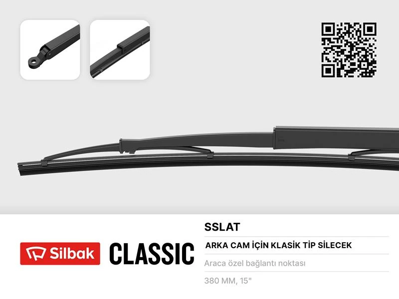 Si̇lecek Süpürgesi̇ 385mm Arka Cam Si̇lme Si̇stemi̇ Kartal Slx