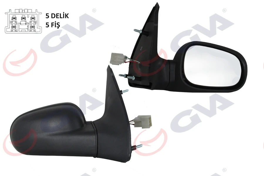 Dış Di̇ki̇z Aynası Sağ Clio 94-98 Elektri̇kli̇ Isitmali Bombeli̇ Cam 5 Fi̇ş Vm-126ehr