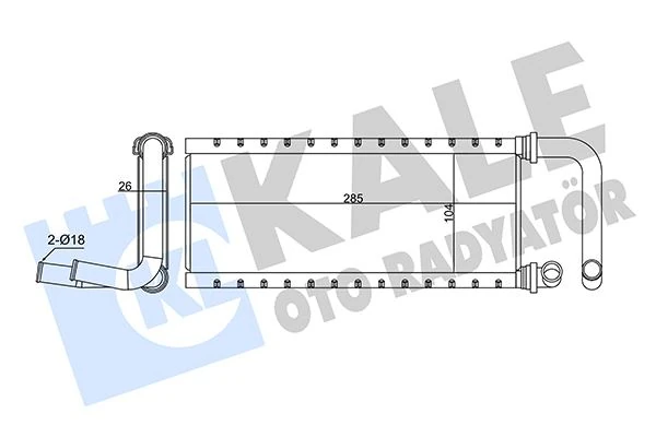 Kalori̇fer Radyatörü Isuzu Npr75 5.2l 4hk1 Euro4-5 04-Borulu-Alemi̇nyum