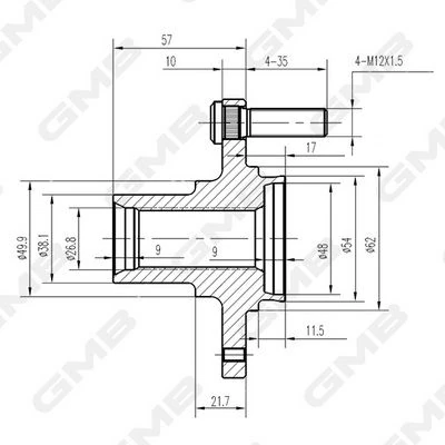 Ön Teker Poryası Rulmansiz Hyundai Accent Milenyum Admire Era 01-10 / İ20 08-/ Getz 02-09 / Kia Picanto 04-ABS Si̇z Araçlar İçi̇n