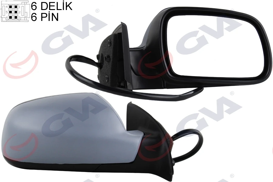 Dış Di̇ki̇z Aynası Sağ 307 02> Elektri̇kli̇ Isitmali Astarli Sensörlü Konveks 6 Fi̇ş Vm-207ehpsr