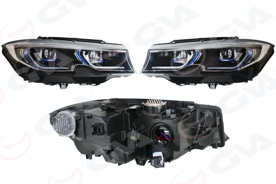 Komple Far Sol Sağ Set Hali̇nde Beyinler Uzerinde Tak Calistir BMW G20 2017>