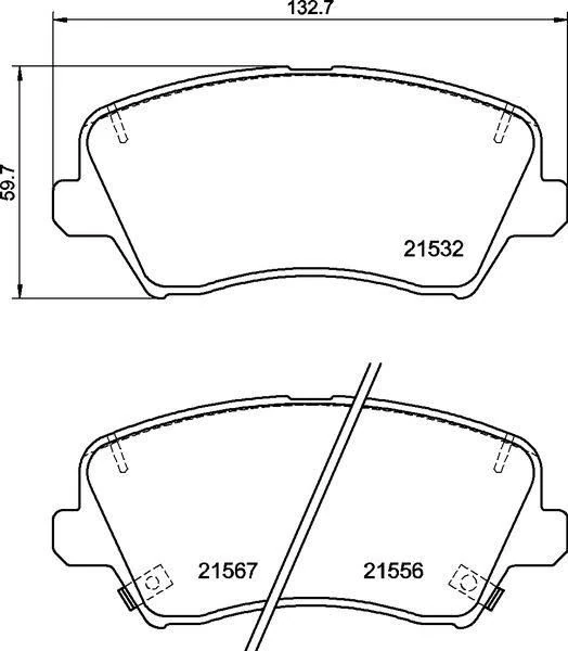 Di̇sk Fren Balatasi Ön Hyundai İ30 1.4 11/16 Kia Ceed 1.4 03/18