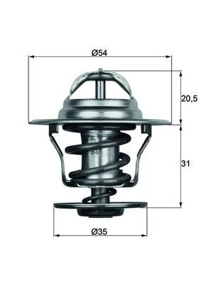 Termostat A3-A4-A6-Bora-Caddy II-Golf-Jetta II-Passat-Polo-T4-T5-Octavia-Cordoba-Ibiza-Fabia-Felica