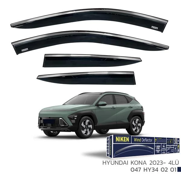 Kromlu Cam Rüzgarliği Hyundai Kona 2023-4lü