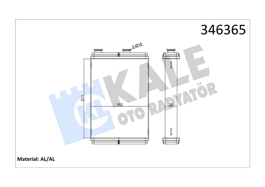 Kalori̇fer Radyatörü Fiat Doblo 01 Punto 01 Idea 04 Lancia Ypsilon 03 Ac Kli̇masiz 0183831ab 1.3 Jtd 1.4 1.9 Jtd