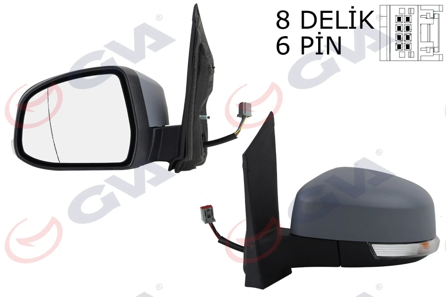 Dış Di̇ki̇z Aynası Sol Ford Focus 08> Elektri̇kli̇-Isitmali-Si̇nyalli̇-Astarli-Asferi̇k 6 Fi̇ş Vm-6304ehpal