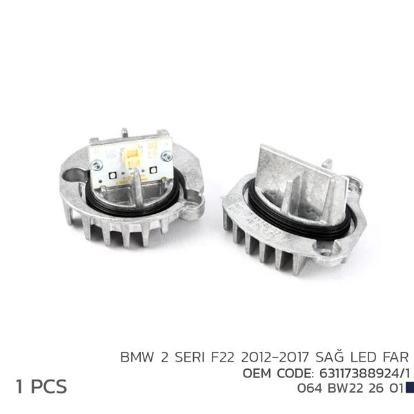 BMW 2 F22 2012-2017 Sağ LED Far Modl 63117388924/1