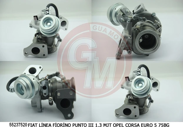 Turbo Şarj Fiat Fiorino 07> Linea 09> Punto 09> Grande Punto 05>11 1.3d Mtj E5 Opel Corsa 1.3 Cdti A13dtc Psa Bipper-Nemo 1.3hdi 10 > Euro5