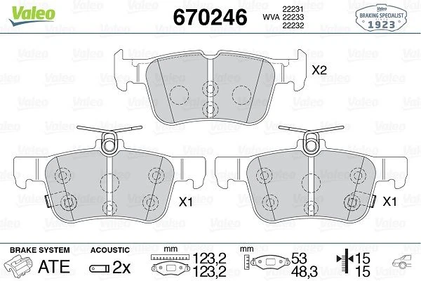 Arka Fren Balatasi Galaxy III 15> Mondeo V 14> Edge 15>19 Focus IV 17> Kuga III 19>