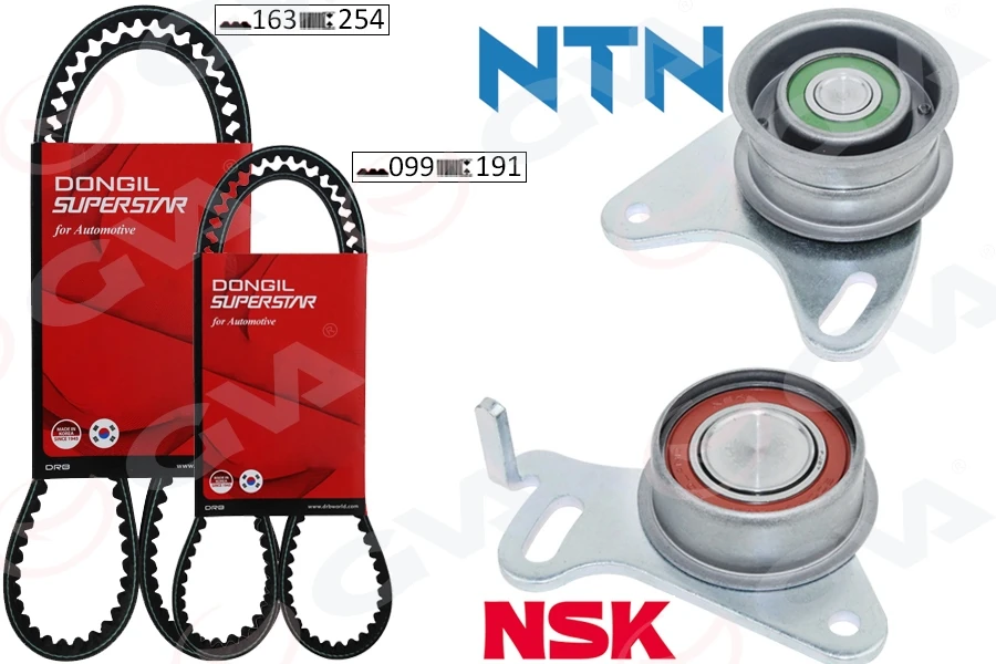 Tri̇ger Kadış Seti̇ Eksantri̇k Seti̇ Hyundai H100 Starex 2.5l D4bb D4bf 97-/ Kia K2500 2.5l D4bh 03-/ Mitsubishi L300. L200 2.5l 4d56 K64t K74t 96-07 / Pajero 2.5l 4d56 94-2 Kadış 2 Rulman 16
