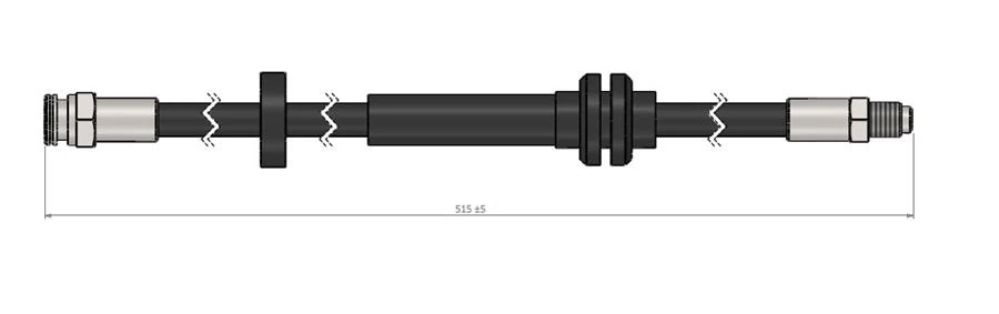 Ön Fren Hortumu Peugeot Boxer-Citroen Jumper 06> 2.0-2.2-3.0 Hdi-Fiat Ducato 06 > 2.3jtd 515 Mm