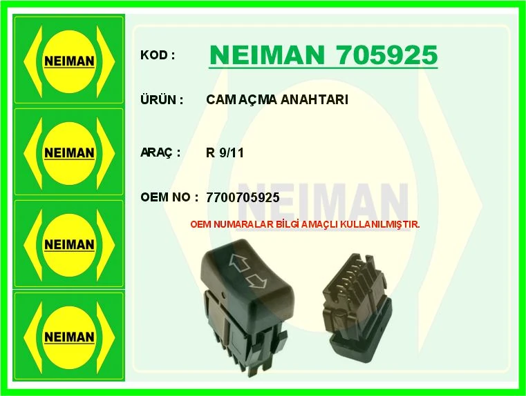 Cam Açma Anahtari R 9/11