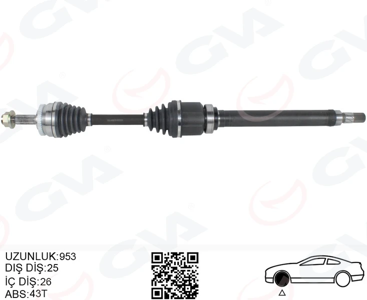 Ön Aks Komple Sağ Volvo S40 I V40 I 1.8-2.0 97 04