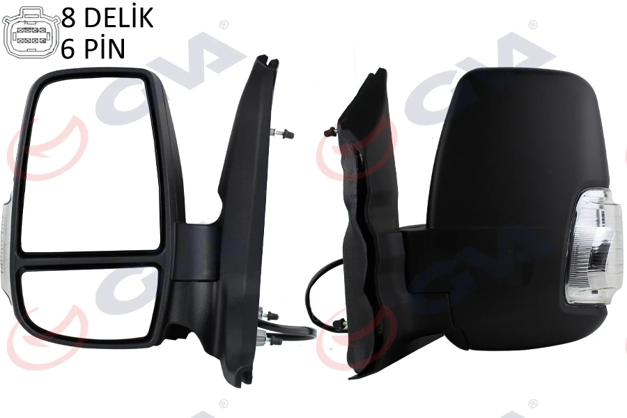 Dış Di̇ki̇z Aynası Sol Transit 14> Elektri̇kli̇ Isitmali Beyaz Si̇nyalli̇ Desenli̇ Konveks 6 Fi̇ş Vm-6329ehl