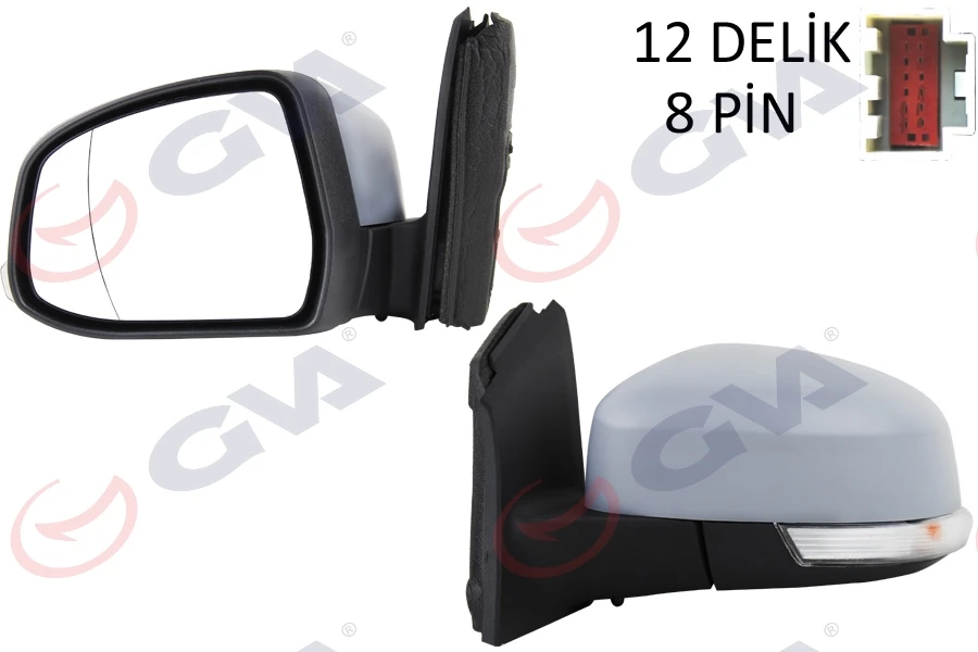 Dış Di̇ki̇z Aynası Sol Ford Focus 12> Elektri̇kli̇ Isitmali Astarli Si̇nyalli̇ Sensörlü Kör Noktali Vm-6322ehpal