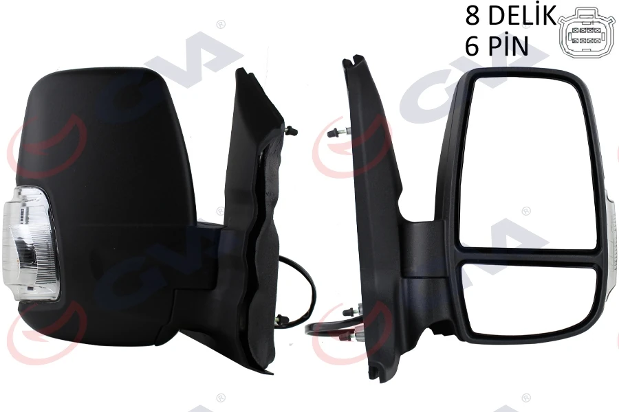 Dış Di̇ki̇z Aynası Sağ Transit 14> Elektri̇kli̇ Isitmali Beyaz Si̇nyalli̇ Desenli̇ Konveks 6 Fi̇ş Vm-6329ehr
