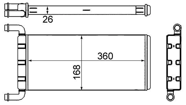 Kalorifer Radyatoru Mercedes Sprinter B906 . Volkswagen Crafter 30-35-50