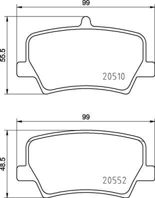 Arka Balata Volvo Xc40 D3 D4 T3 T4 T5 2018