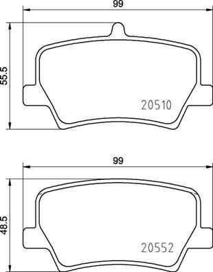Arka Balata Volvo Xc40 D3 D4 T3 T4 T5 2018