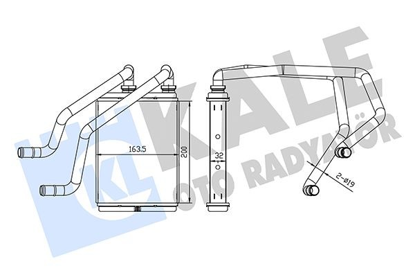 Kalori̇fer Radyatörü Nissan X-Trail 2.0l Qr20 T30 01-07-Alemi̇nyum