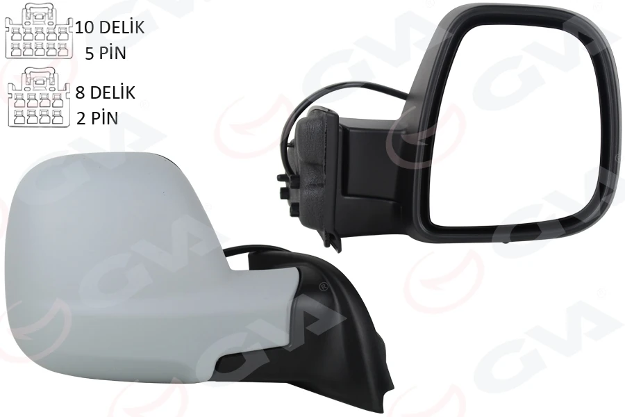 Dış Di̇ki̇z Aynası Sağ Berlingo-Rifter 19>combo-Proace City 19> Elektri̇kli̇ Astarli Rezi̇stansli Sensörlü