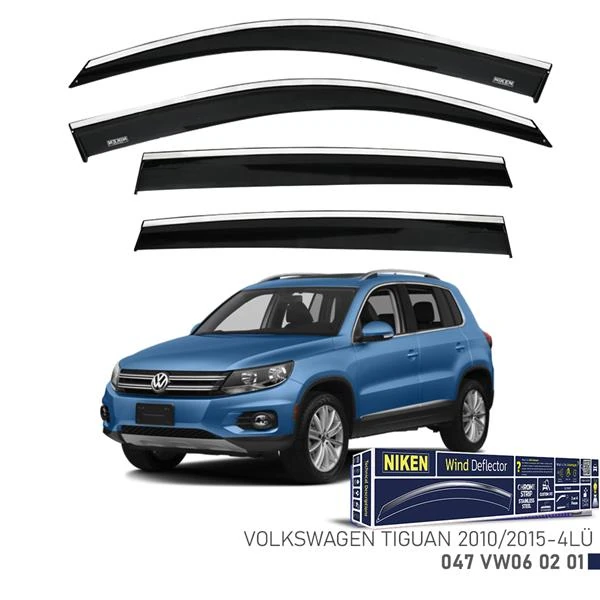 Kromlu Cam Rüzgarliği Volkswagen Tiguan 2010-2015 4lü