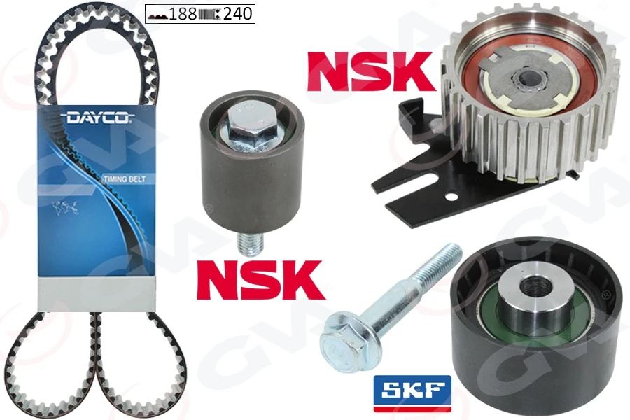 Eksantri̇k Gergi̇ Ki̇ti̇ 188 Di̇ş 24 Mm Fiat Egea 21> Alfa Romeo Tonale 21> Jeep Renegade 21> 1.6d Mtj Euro 6