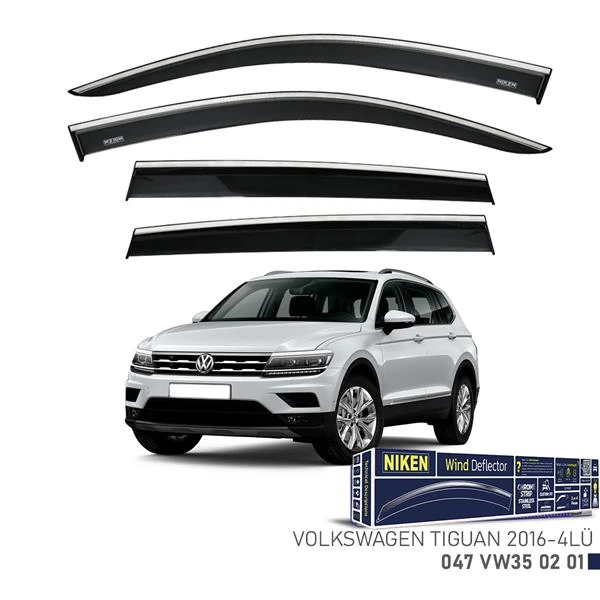 Kromlu Cam Rüzgarliği Volkswagen Tiguan 2016-4lü