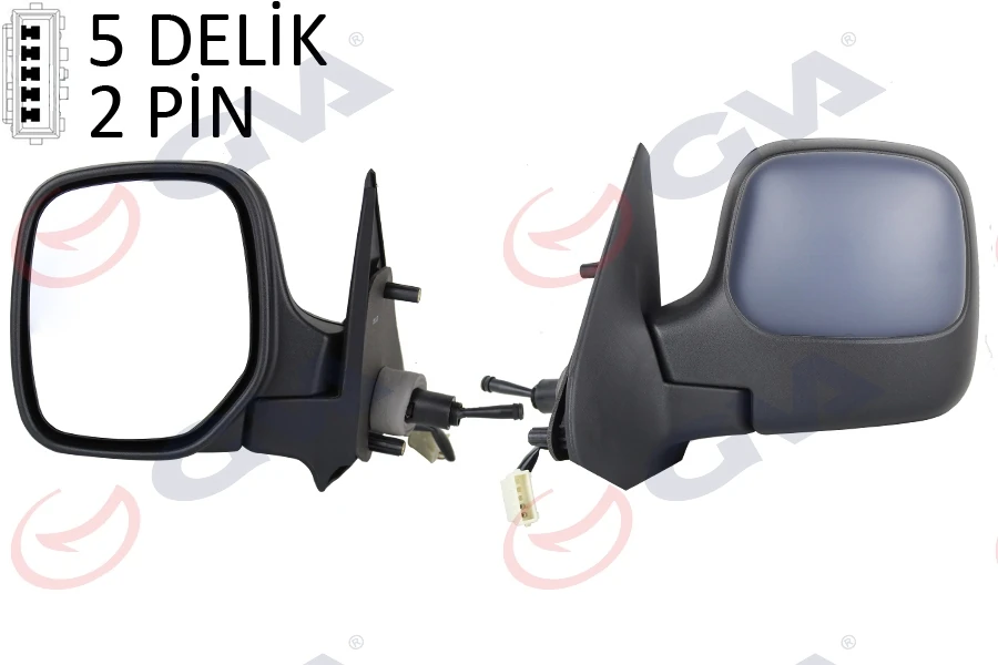 Dış Di̇ki̇z Aynası Sol Berlingo-Partner 97> Mekani̇k Isitmali Konveks Astarli 2 Fi̇ş Vm-118npl