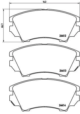 Ön Balata Opel Astra J 12 >14 > Insignia 08 >11 > Zafira 11 > Saab 9.5 10 >17 Jant Gdb1783