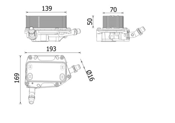 Otomatik Sanziman Yağ Sogutucusu BMW F52 F45 F48 F49 F39 . Mini F54 F56 F57 F60