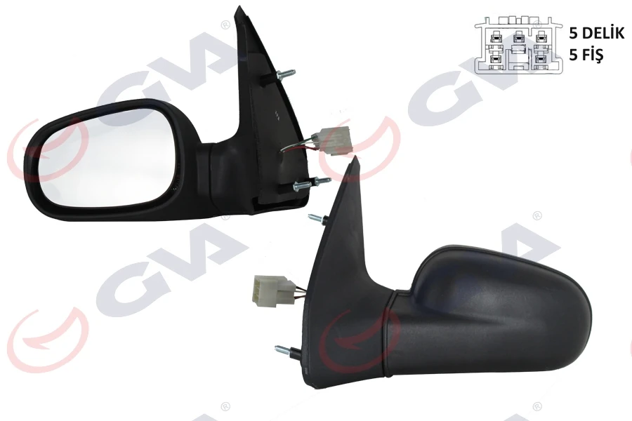 Dış Di̇ki̇z Aynası Sol Clio 94-98 Elektri̇kli̇ Isitmali Düz Cam 5 Fi̇ş Vm-126ehl