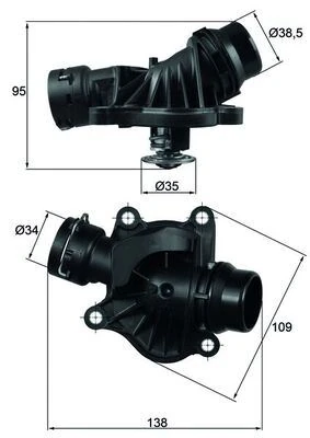Termostat 88 C BMW M47 M57 E90 E87 E46 E91 E92 E93 E60 E61 E64 E65 E83 E70